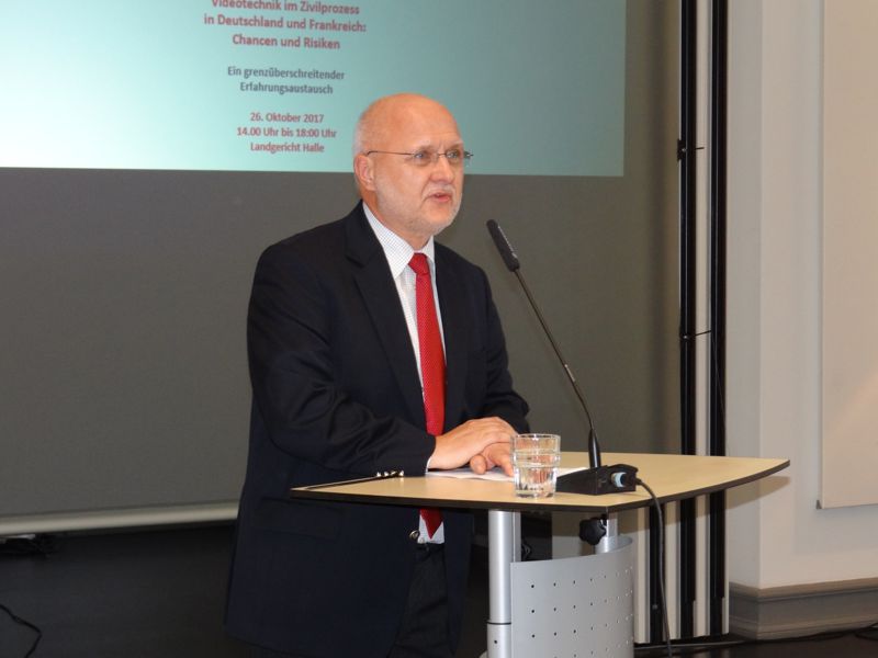 Präsident des Oberlandesgerichts Naumburg Dr. Uwe Wegehaupt