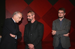 Prof. Ingo Müller, Michael Viebig und Daniel Bohse